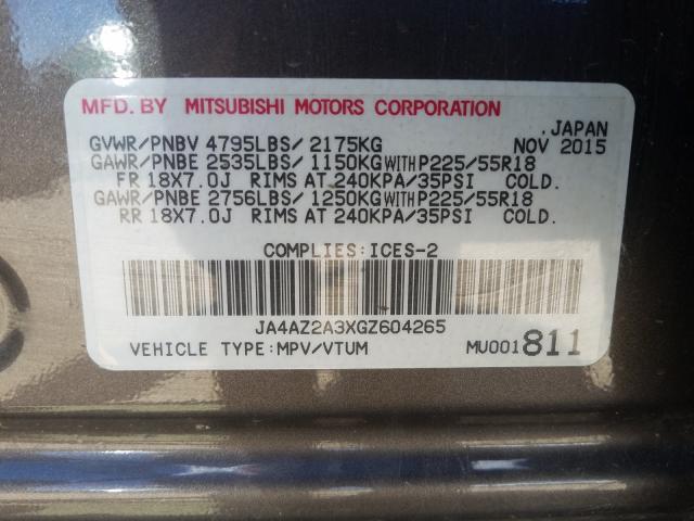 2016 mitsubishi outlander
