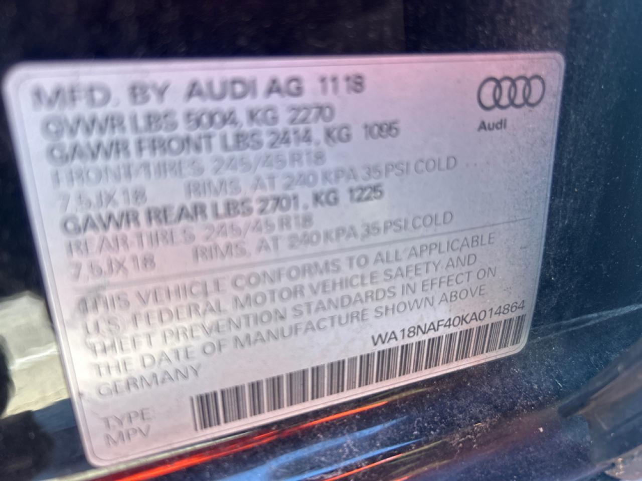 2018 audi a4